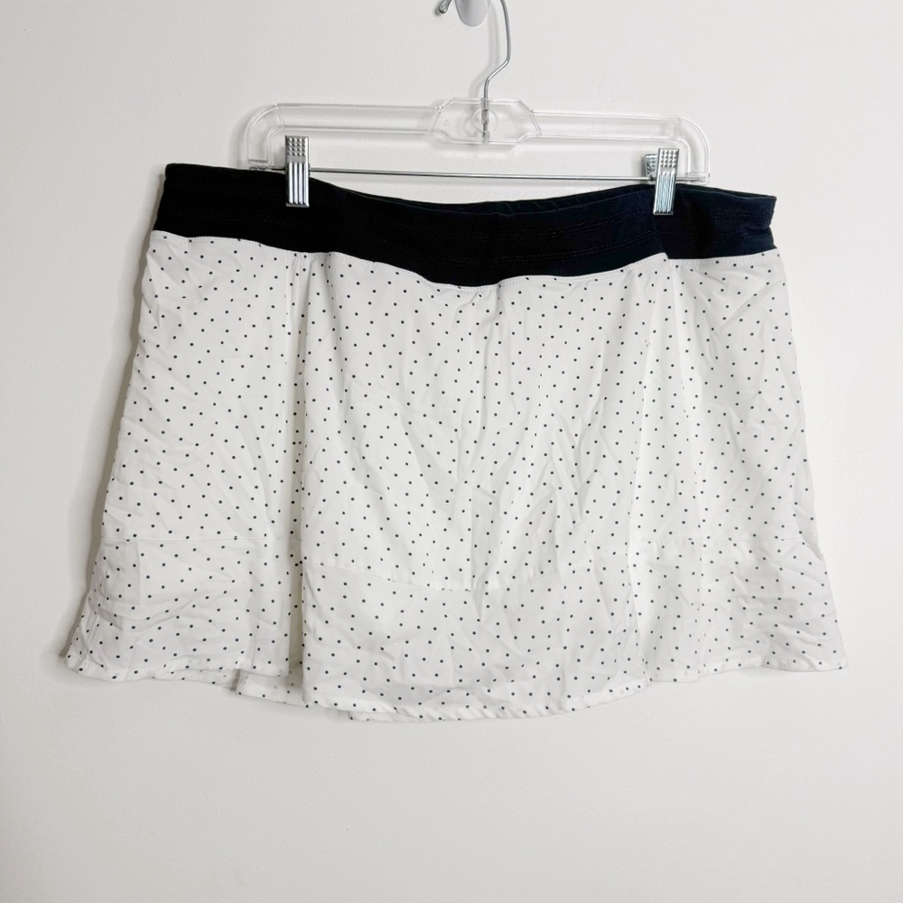 NWT Tasc Peformance Rhythm Tennis Skirt White Ace Dot‎ Size X-Large - Picture 3 of 12
